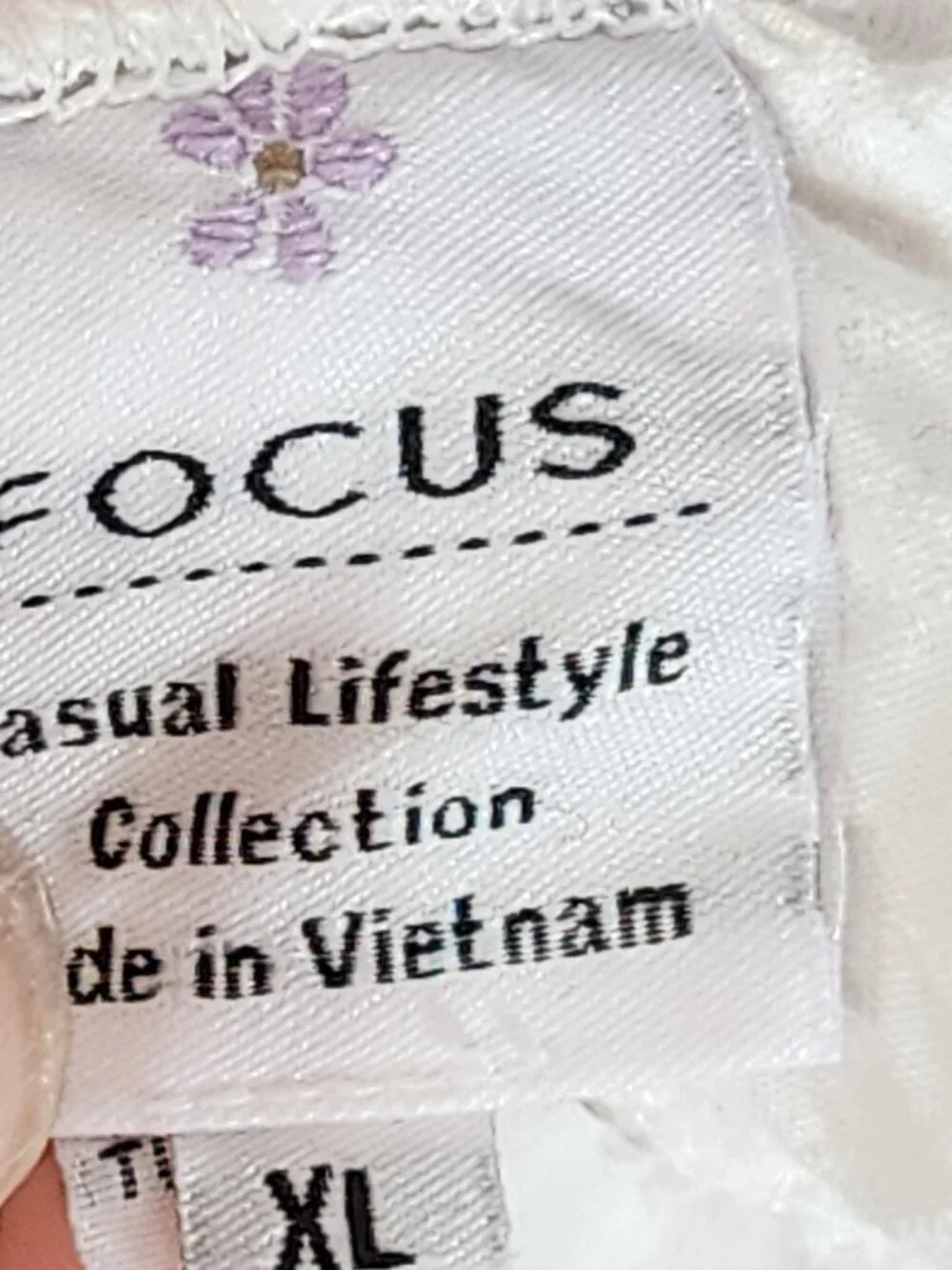 Focus Casual White Preshrunk Cotton Seersucker Drawstring Elastic Waist Pants XL - Picture 16 of 16